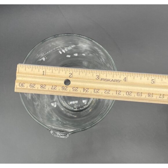 Etched Crystal Footed Pitcher Cocktail Lemonade Princess House Clear Barware - Picture 8 of 9